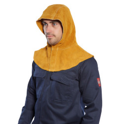 Cappuccio da Saldatura in Pelle Marrone - Portwest SW33