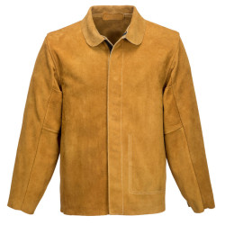 Giacca da Saldatura in Pelle Marrone - Portwest SW34