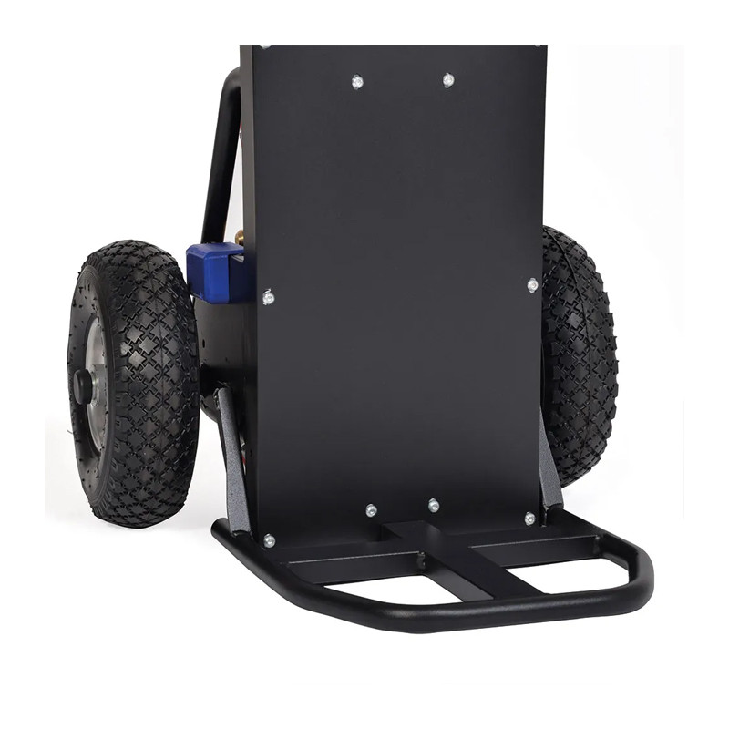 Carrello Saliscale Professionale Con 6 Ruote In Gomma Piena Ø155 Mm, Struttura In Acciaio Tubolare 25 Mm, Capacità Di Carico 200 Kg, Verniciatura Epossidica