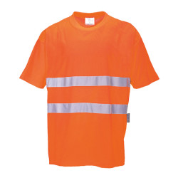 T-shirt Cotton Comfort Taglie forti Hi-Vis 4XL - Portwest S172