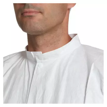 Camice da laboratorio DuPont Tyvek 500 con tasche e bottoni - Conf. 50 pz.