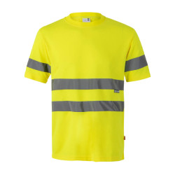 T-shirt Taglie Forti alta visibilità maniche corte S-4XL-5XL Velilla 305602