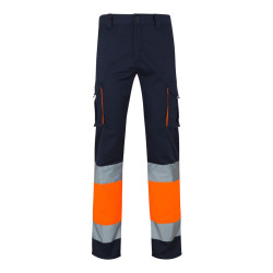 Velilla Pantaloni stretch bicolore multitasche Taglie Forti S-5XL - Cod. 303002S