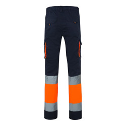 Velilla Pantaloni stretch bicolore multitasche Taglie Forti S-5XL - Cod. 303002S