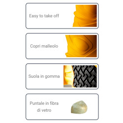 Stivali EVA Antinfortunistici Ultraleggeri Zeus S5L SR CI FO Gialli - IDEA77
