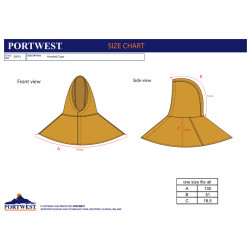 Cappuccio da Saldatura in Pelle Marrone - Portwest SW33