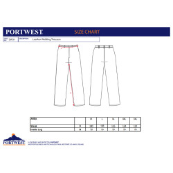 Pantaloni da Saldatura in Pelle - Portwest SW31