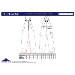 Portwest CH12 - Salopette Forestale Oak OEKO-TEX