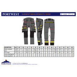 Portwest DX440 - DX4 Pantalone Holster Tasche Rimovibili