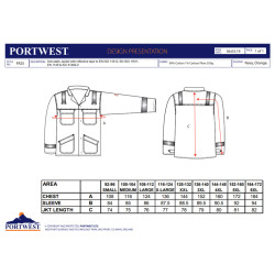 Portwest FR25 - Giacca Plus Bizflame OEKO-TEX