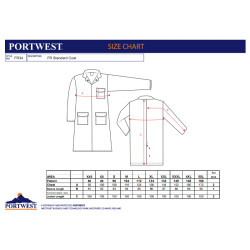 Portwest FR34 - Cappotto ignifugo standard FR OEKO-TEX