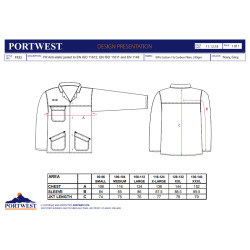 Portwest FR35 - Giacca Bizflame Pro OEKO-TEX