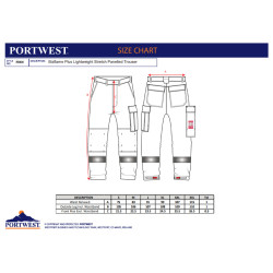 Portwest FR401 - Bizflame Plus Pantaloni Leggeri Ignifughi OEKO-TEX