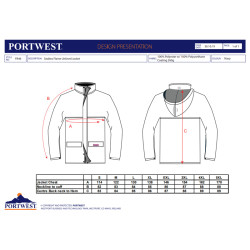 Portwest FR46 - Giacca Sealtex Flame OEKO-TEX