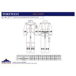 Portwest FR502 - Tuta leggera Bizflame Plus Ignifuga OEKO-TEX