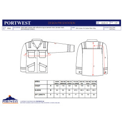 Portwest FR55 - Giacca Bizflame plus OEKO-TEX