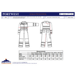 Portwest FR60 - Tuta Hi-Vis multinorma OEKO-TEX