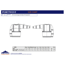 Portwest FR703 - Felpa RIS ignifuga arancione OEKO-TEX