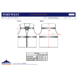 Portwest Gilet Estivo Auto-Rinfrescante OEKO-TEX CV01