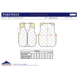 Portwest Gilet Rinfrescante alta visibilità OEKO-TEX CV09