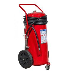 Estintore Carrellato Polvere 150 Kg - A IV B C PRESSIONE AUSILIARIA BIOSSIDO DI CARBONIO