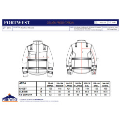 Portwest MV35 - Giacca Ignifuga Arancione OEKO-TEX Modaflame RIS