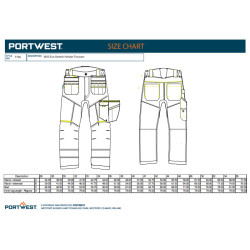 Portwest T706 - Pantalone Holster Eco Stretch WX3