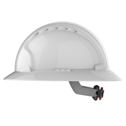 JSP EVO 6100 Full Brim Protection EN 397 EN50365 ANSI Z89.1 Chiusura a Cricchetto - cod. AJP170 Personalizzabile
