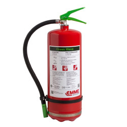 Estintore Schiuma 6 Lt Senza Fluoro Green Wave INOX - 27A 144B 40F mod.22066-710 GW6PX