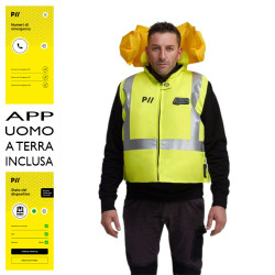 Gilet da lavoro gonfiabile Protechto Mad Work airbag anticaduta Alta Visibilità con Uomo a Terra integrato