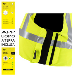 Gilet da lavoro gonfiabile Protechto Mad Work airbag anticaduta Alta Visibilità con Uomo a Terra integrato