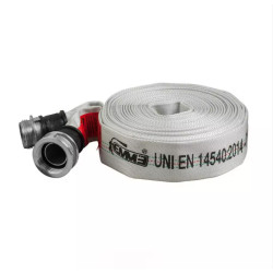 Manichetta Idrante 20Mt UNI 45 - Bianca - Raccordi in alluminio - 1 pezzo