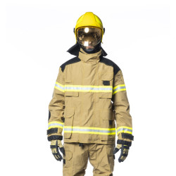 Giacca Antincendio Boschivo AIB Sahara VVF EN15384 EN1149-5 Colore Sabbia