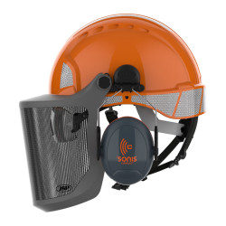 Elmetto Forestale con visiera e cuffie EN1731F EN397 e EN352 EVOGUARD M3 JSP