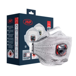 JSP Springfit Facciale filtrante 436 Mascherina FFP3 con valvola Typhoon e carbone attivi - Conf. 10pz