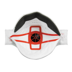 JSP Springfit Facciale filtrante 436 Mascherina FFP3 con valvola Typhoon e carbone attivi - Conf. 10pz