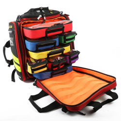 Zaino Borsa di soccorso Intrepid Dimatex Protezione Civile e Medici - Rosso Blu Verde