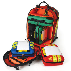 Phantom Zaino di soccorso Professionale 40LT Dimatex con cappuccio antipioggia Rosso Blu