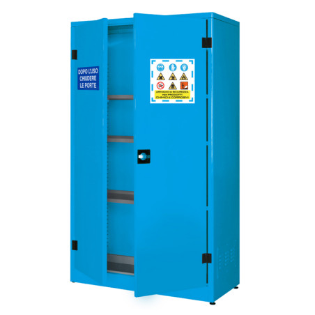 Armadio liquidi chimici - dim 1075x500x1850h mm
