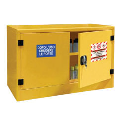 Armadio liquidi infiammabili per sottobanco - dim 1075x500x600