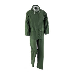 Completo impermeabile giacca e pantalone in poliestere/PVC 40COMPL