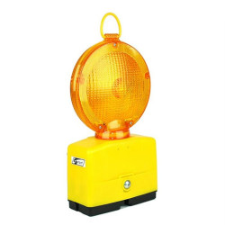 Lampeggiatore stradale giallo a batteria