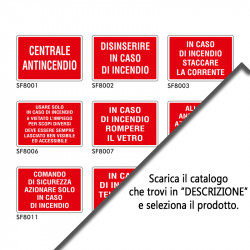 Cartelli antincendio - istruzioni