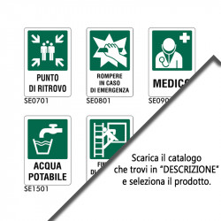 Cartelli emergenza rettangolari - ISO 7010