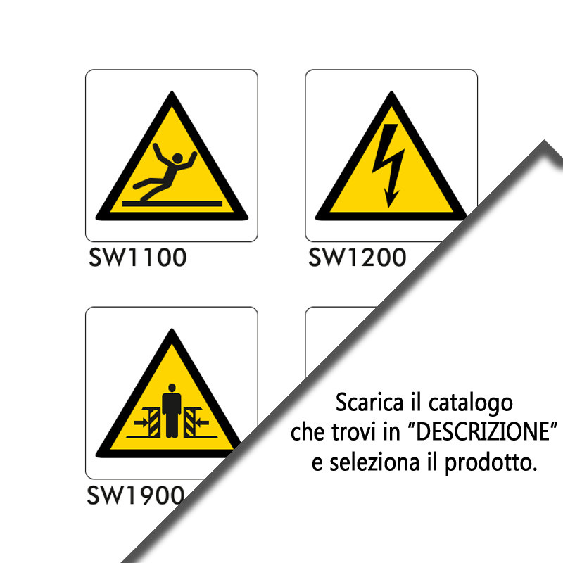 Cartelli pericolo - ISO 7010 e UNI 7543