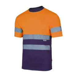 Velilla t-shirt tecnica bicolore alta visibilità