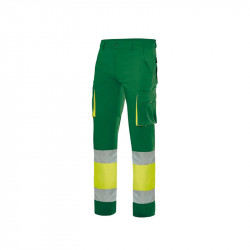 Velilla 303007 pantaloni bicolore Hi Vis fascia gialla Taglie forti 4XL - 5XL
