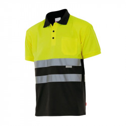 Polo da lavoro taglie forti 5xl bicolore maniche corte alta visibilità - Cod. Velilla173