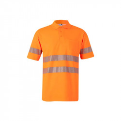 Velilla polo cotone a maniche corte alta visibilità - Cod. 305522