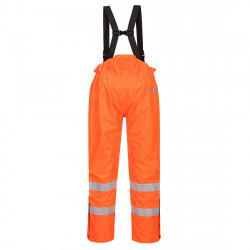 Portwest S781 - Portwest S780 - Pantaloni Ignifughi Antipioggia Foderati OEKO-TEX - multinorma Alta Visibilità